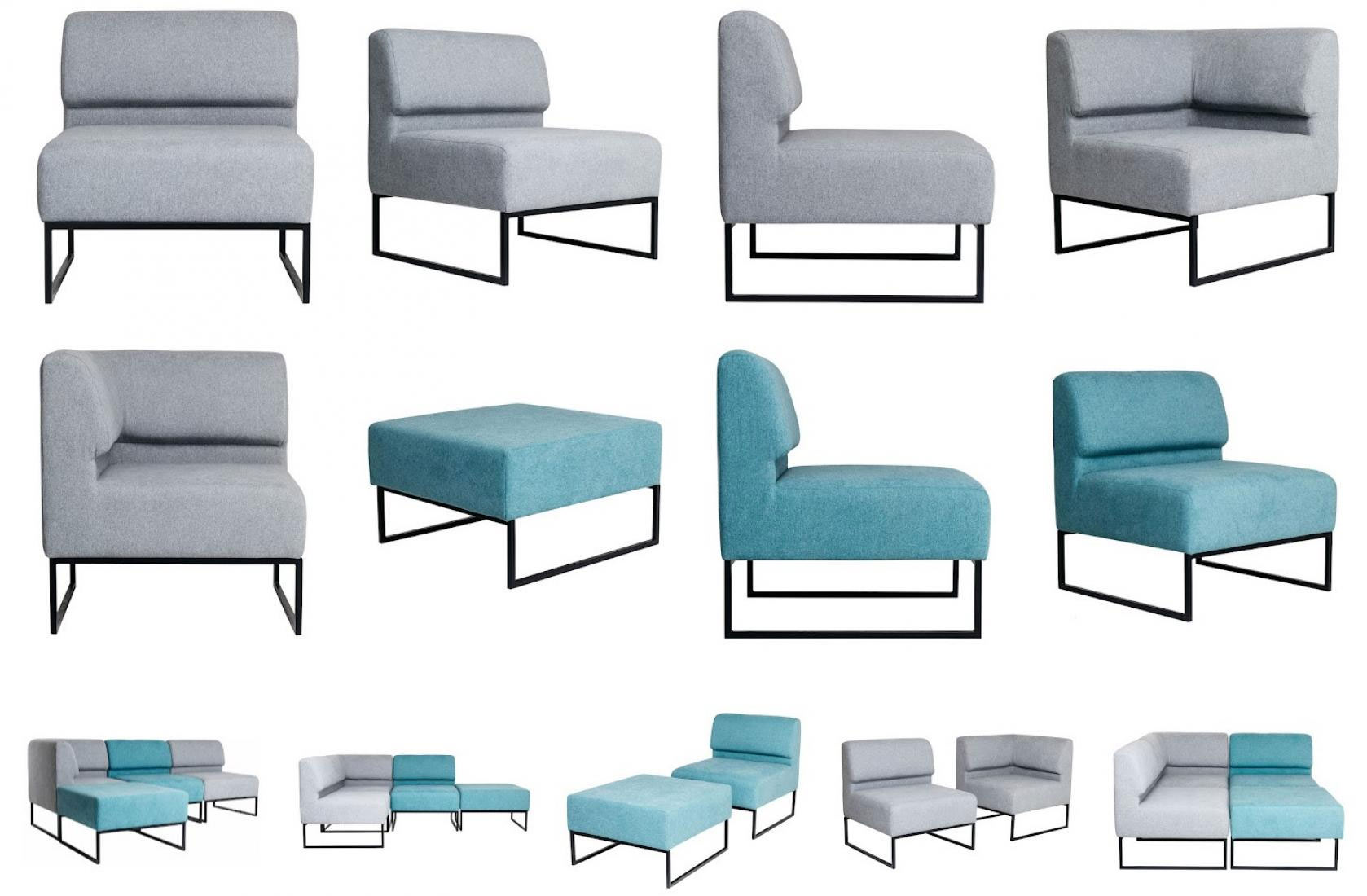 Диван офисный ЛАУНЖ-3, темно-корич. Украина - фото 1