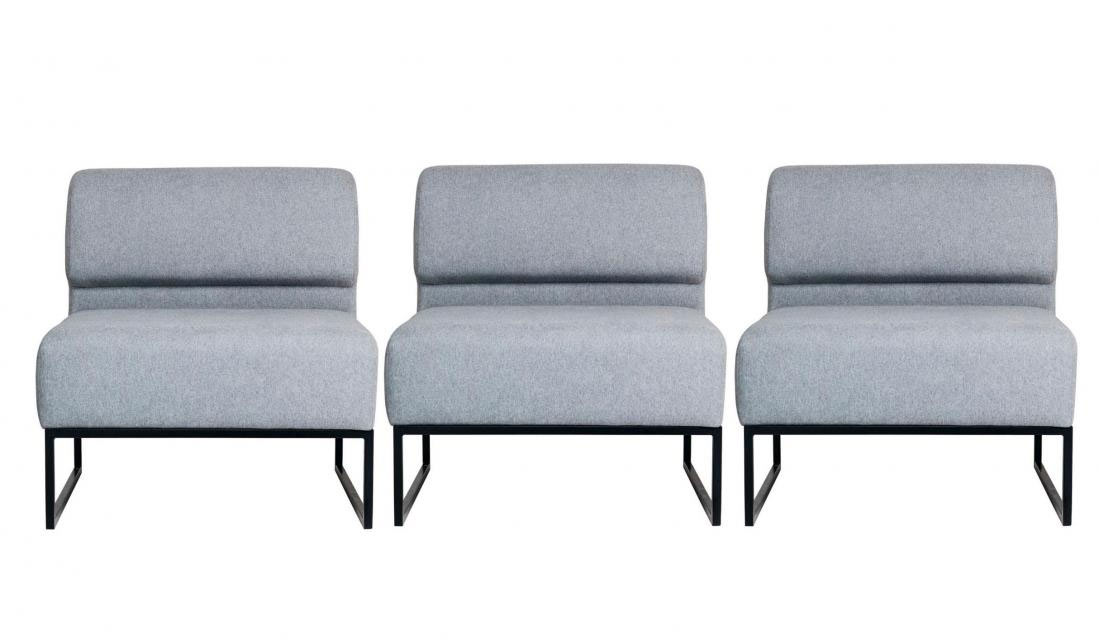 Диван офисный ЛАУНЖ-3, темно-корич. Украина - фото 2