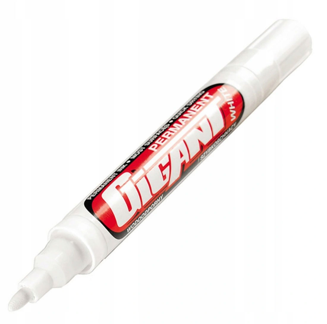 Маркер перманентний,  круглий накінечник 1-3мм., біл. KAMET - фото 2