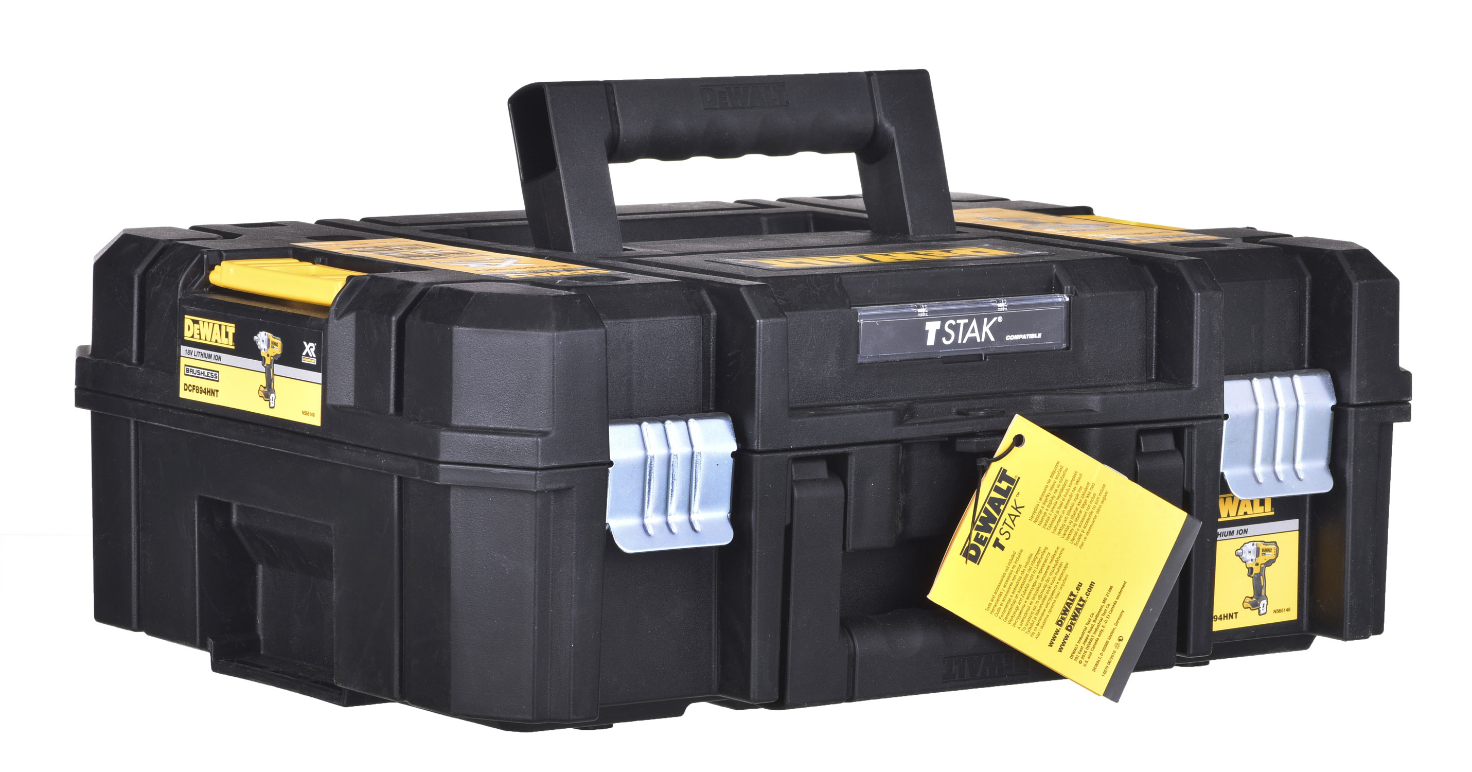 Гайковерт ударный DCF894HNT, 477Нм, Li-Ion, 900-2000 об/м, 3100 уд/м, вес 1.5кг з/у чемодан DeWALT - фото 1