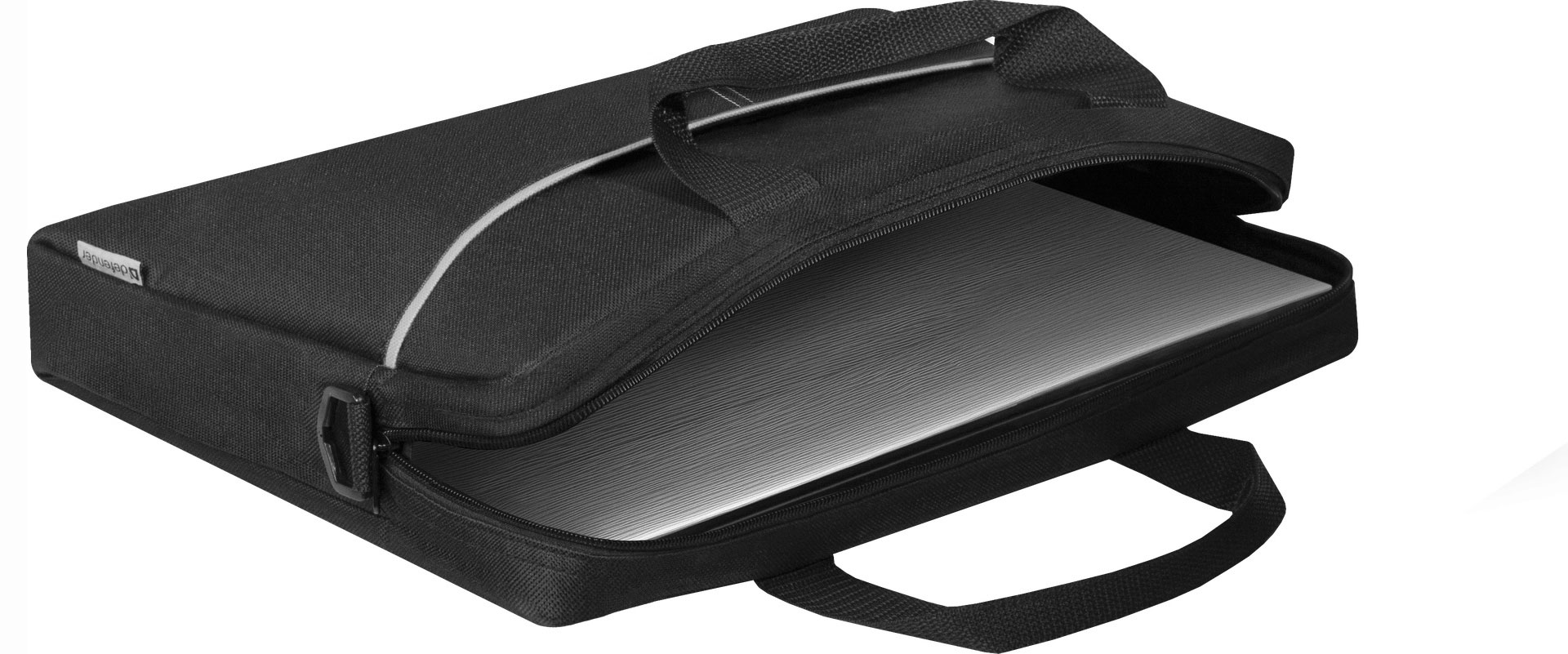 Сумка для ноутбука Lite, 15.6, чорн.+ сірий, кишеня Defender - фото 2