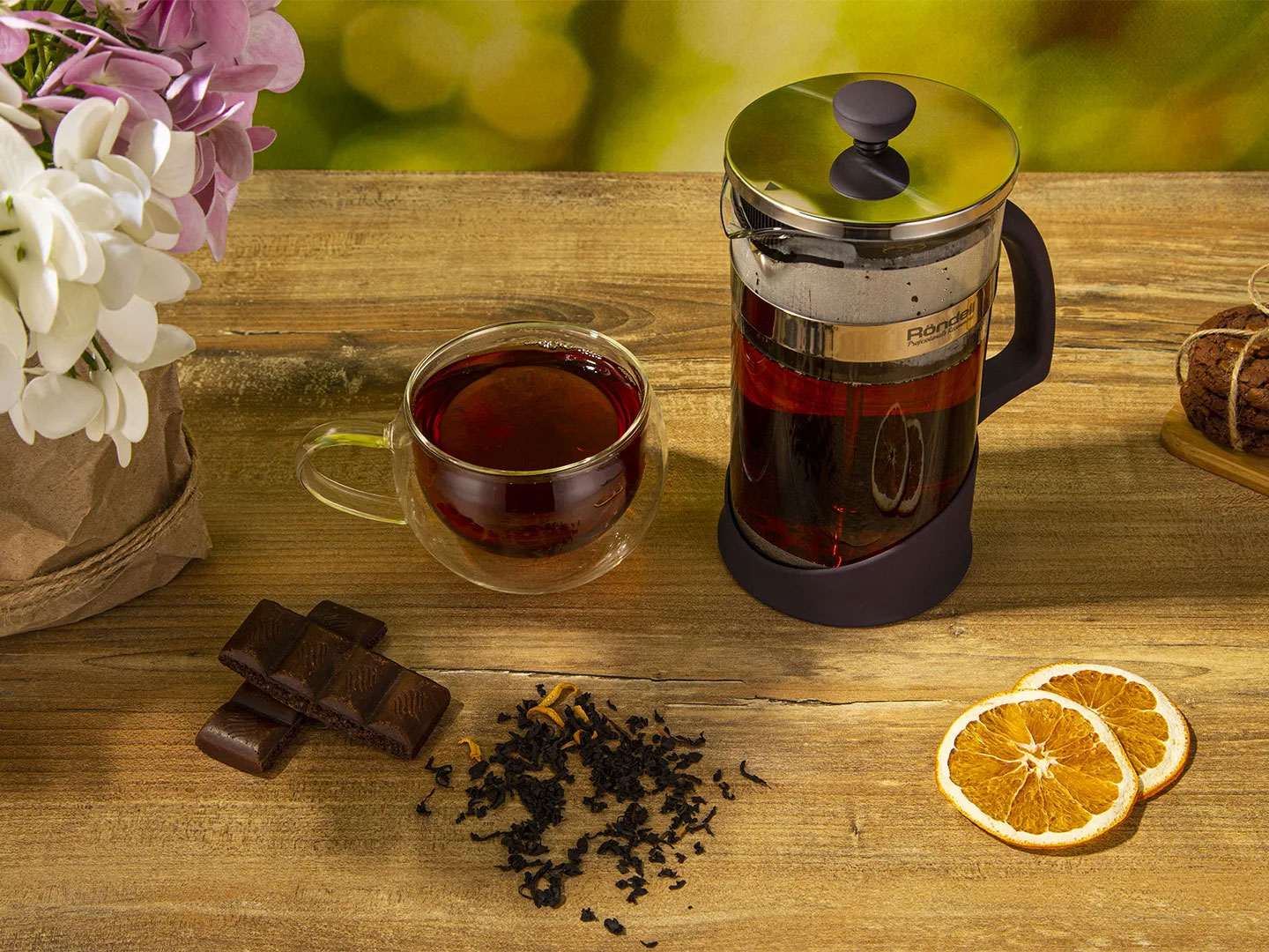 Чайник для заварювання Френч-прес RONDELL Akzent, 1л Rondell - фото 1