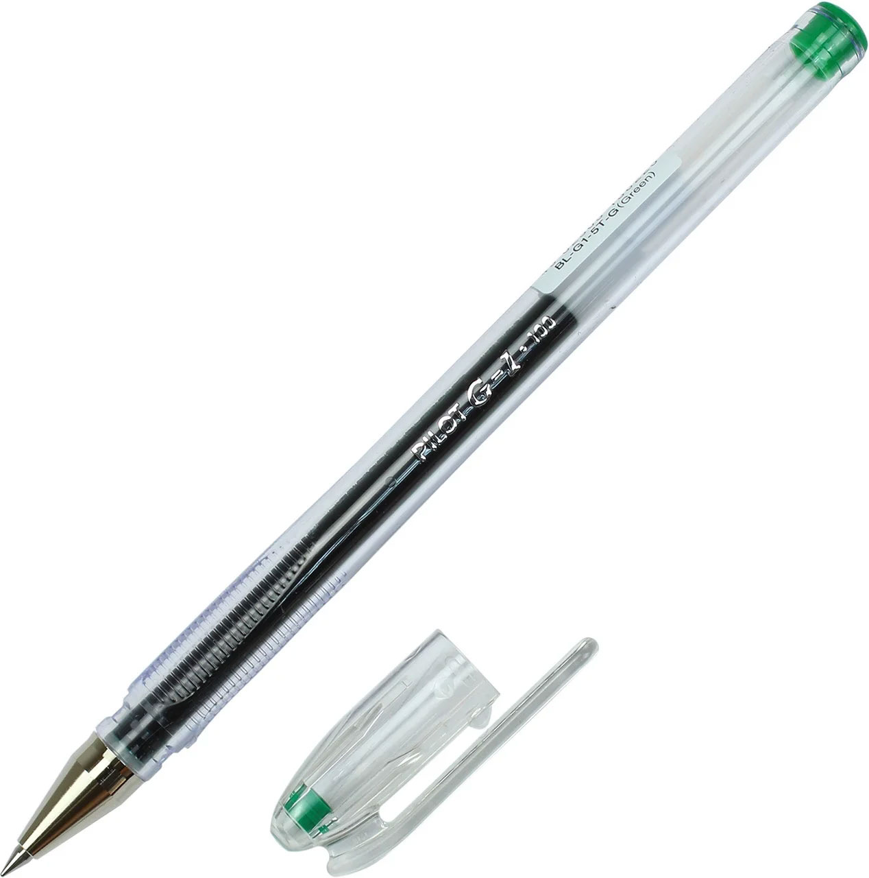 Гелевая ручка G1 0,5мм., корпус прозр., ст. зелен. Pilot - фото 4