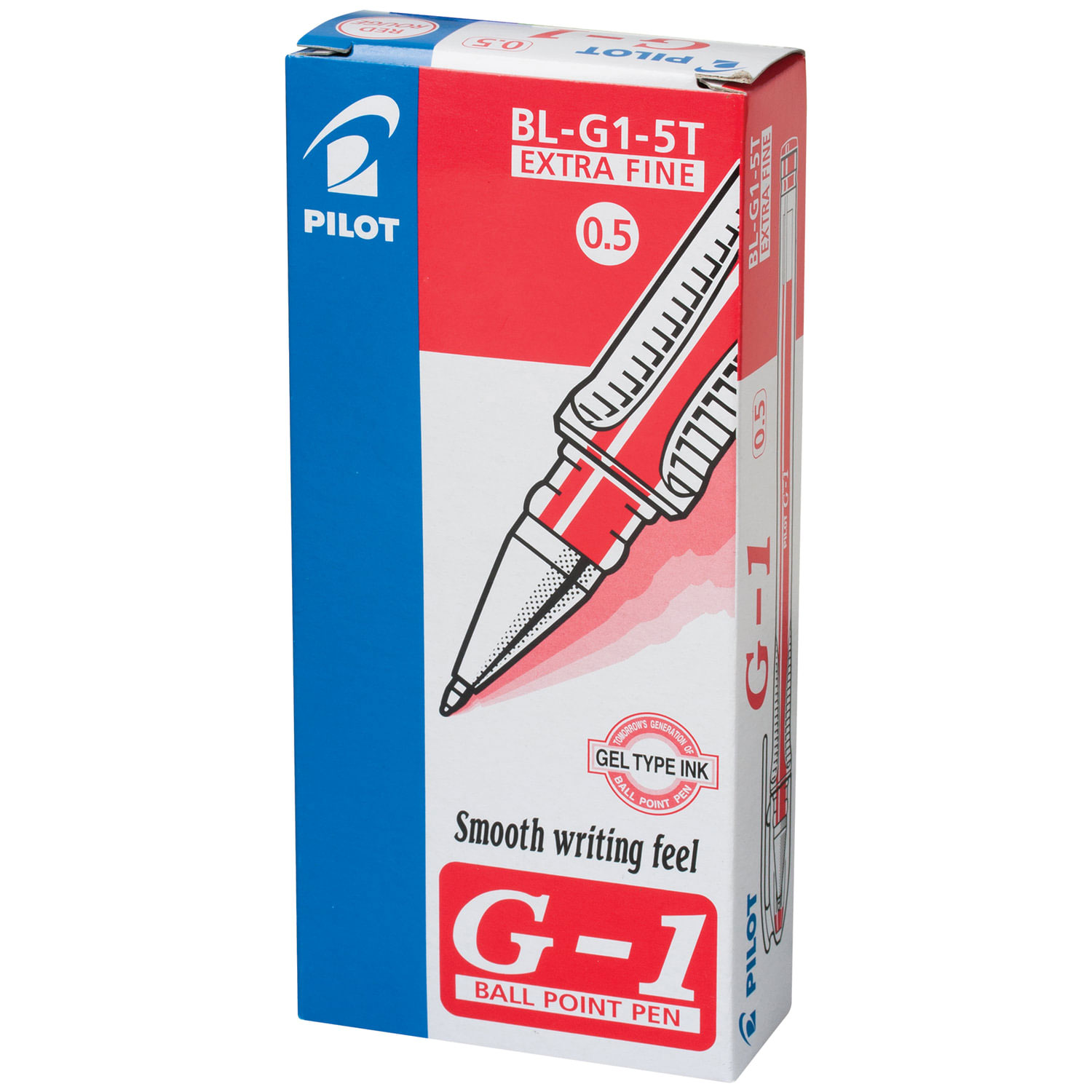 Гелевая ручка G1 0,5мм., корпус прозр., ст. красн. Pilot - фото 7