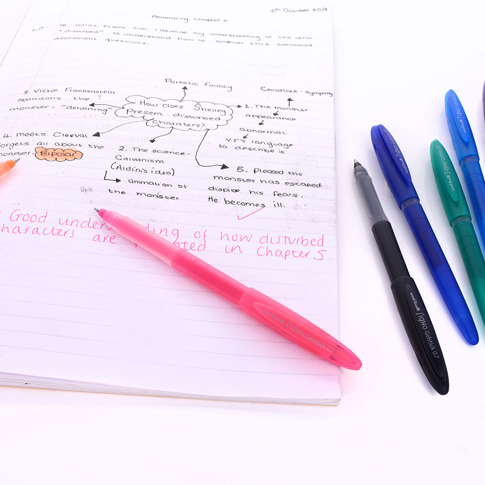 Гелевая ручка Uni-ball Signo Gelstick, 0,7мм., корпус розов., стержень розов. Uni - фото 2