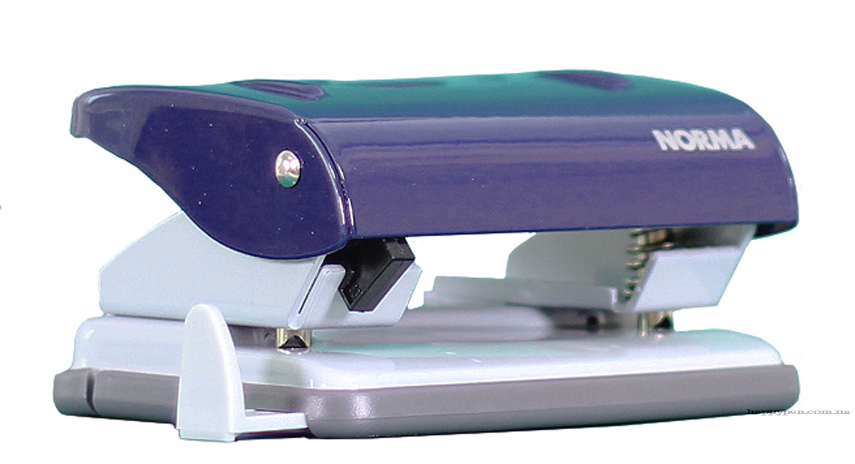 Діркопробивач на 2 отвори, до 30 аркушів(4346), металевий, син. NORMA - фото 1