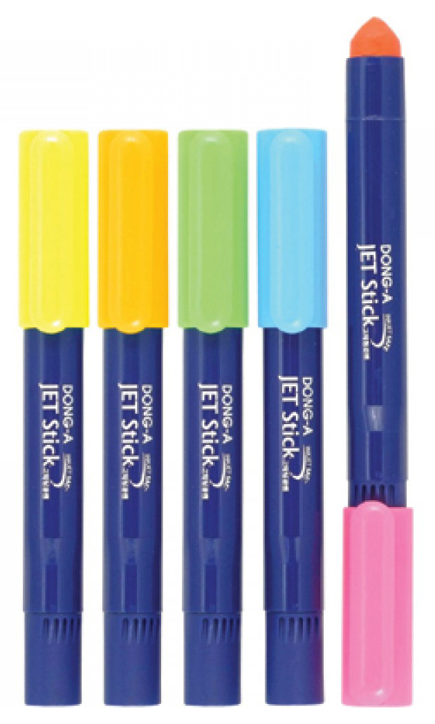 Маркер текстовый Jet Stick 1-5мм., набор 5шт./уп. Dong-A - фото 1