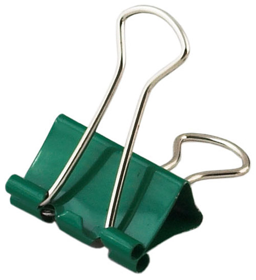 Зажим-биндер цветной 19мм., 12шт./уп., туба, ассорт. BuroMax - фото 2