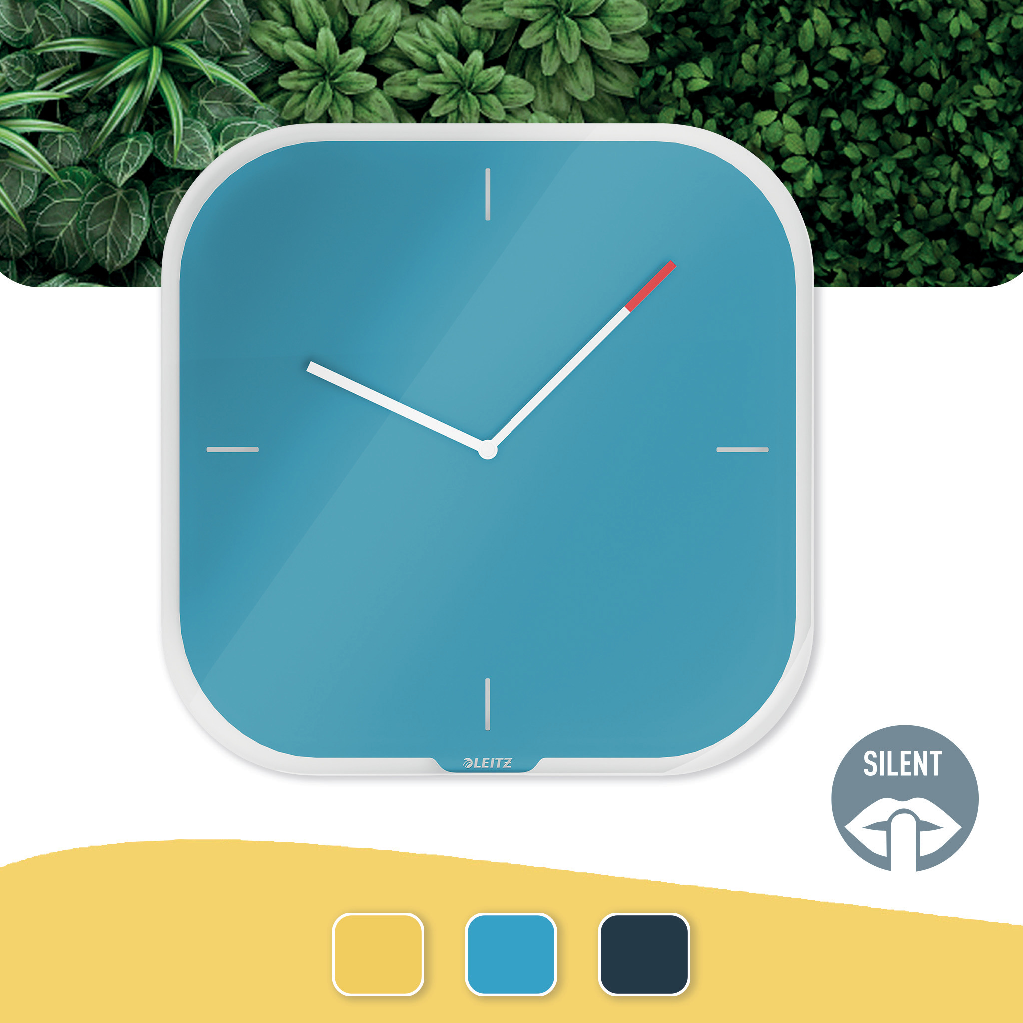 Часы настенные Cosy, квадратные, стекло, син. LEITZ - фото 7