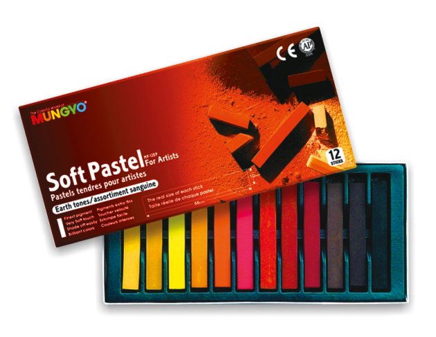 Пастель суха 12кол. Sepia, MP-12EP Mungyo - фото 1