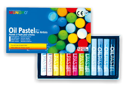 Пастель масляна 12кол., MOP-12 Mungyo - фото 1