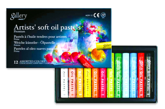 Пастель масляная 12цв., мягкая, MOPV-12 Mungyo - фото 1