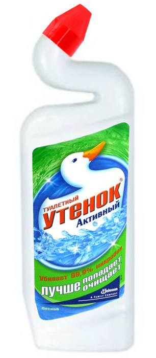 Засіб для чищення унітазів, 500мл. Лісова свіжість Каченя - фото 1