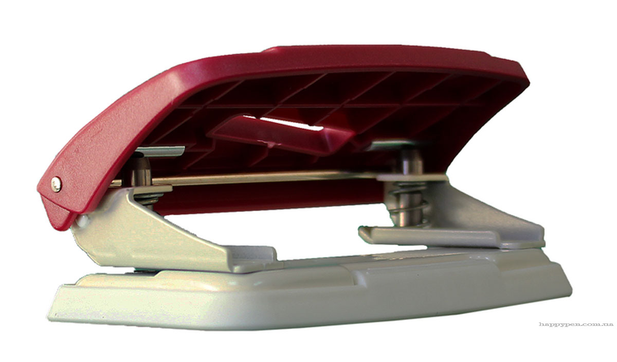 Діркопробивач на 2 отвори, до 10 аркушів (4327), без лінійки, черв. NORMA - фото 1