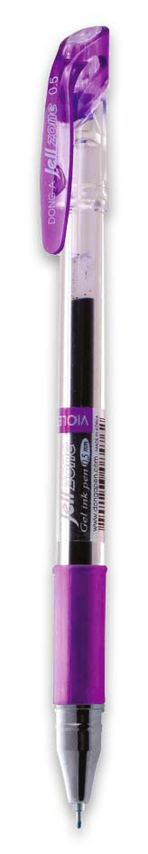 Гелева ручка Zone 0,5мм., корпус прозор., набір 5кол. Dong-A - фото 5