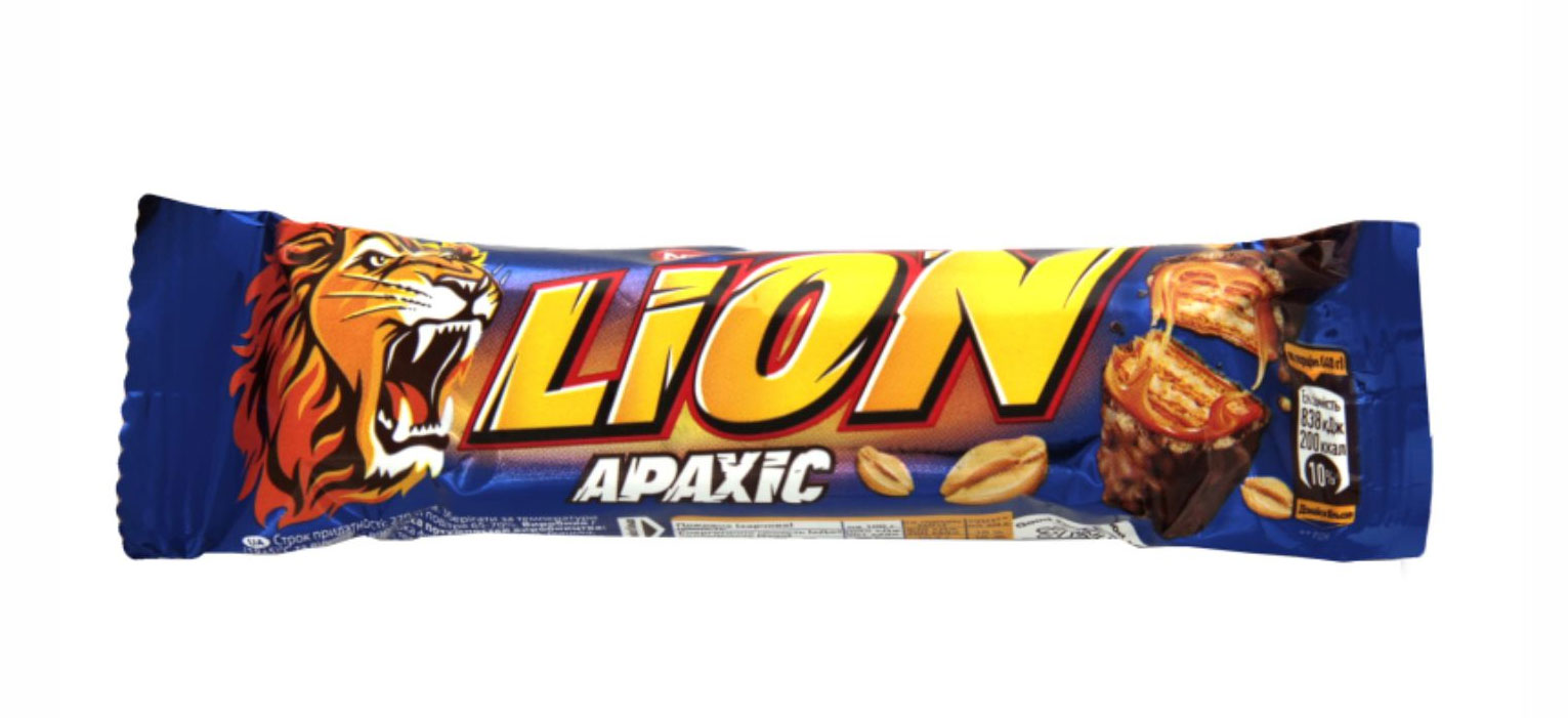 Купити Батончик шоколадний Lion, 40г. Арахис Nestle в Києві в магазині ...