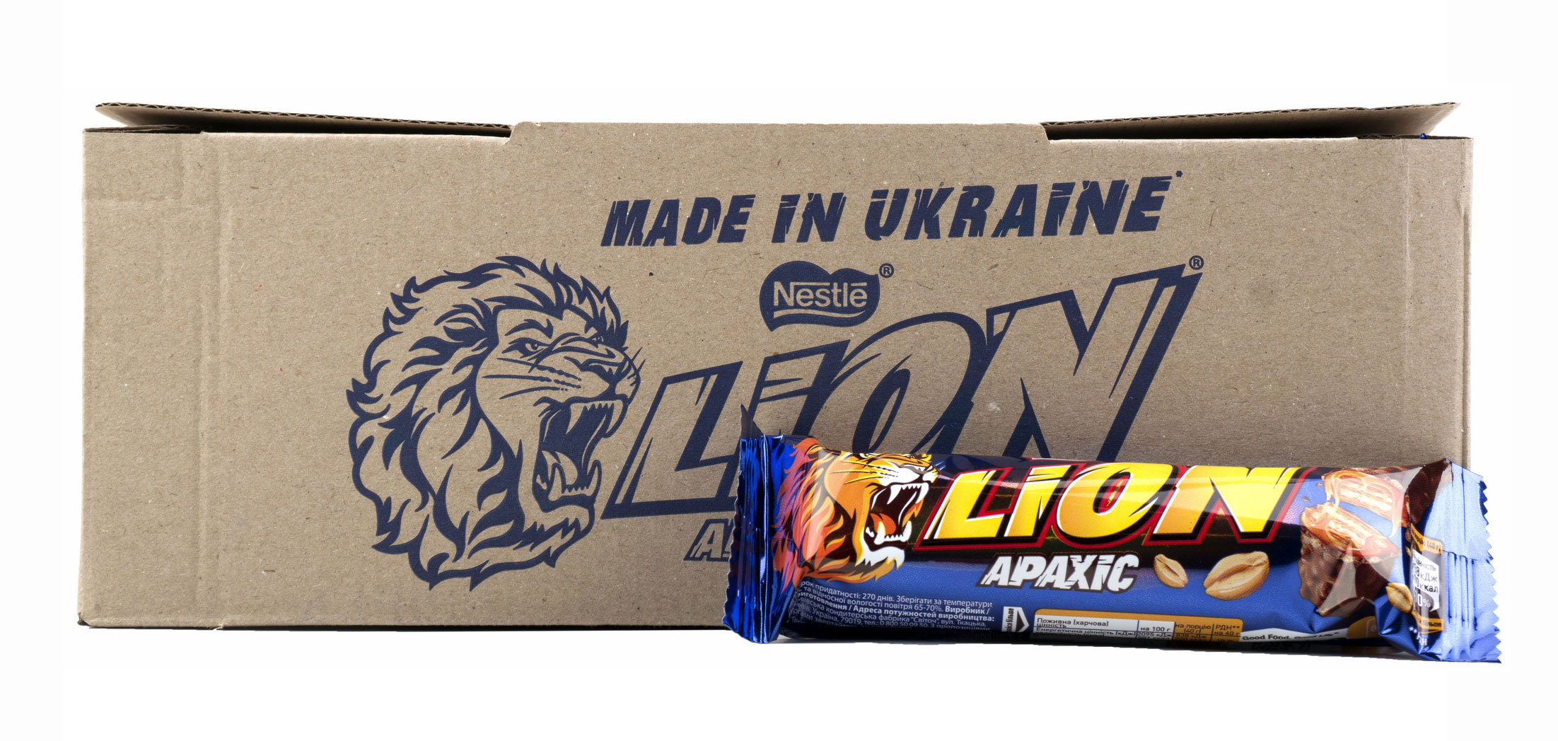 Купити Батончик шоколадний Lion, 40г. Арахис Nestle в Києві в магазині ...
