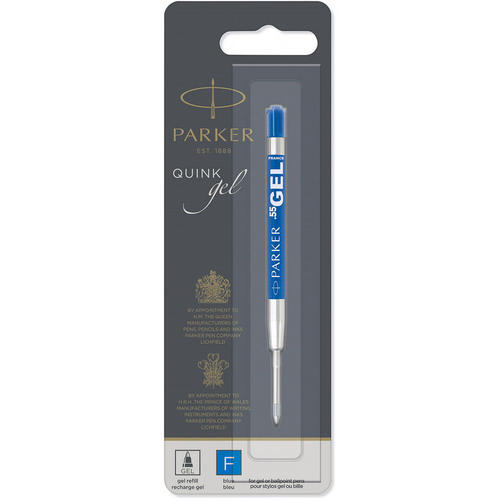 Стержень гелевий GEL F, товщина лінії 0,5мм., син. Parker - фото 1