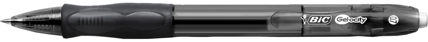 Гелевая ручка Gel-Ocity Original, 0,7мм., корпус черн., стержень черн. Bic - фото 1