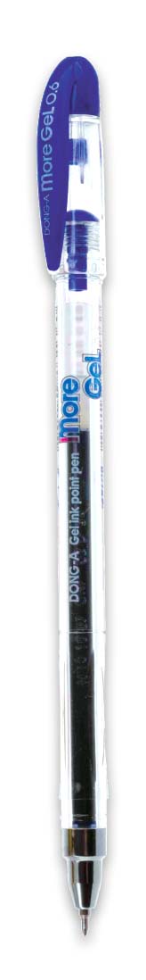 Гелевая ручка More Gel 0,6мм., корпус прозр., ст. син. Dong-A - фото 2