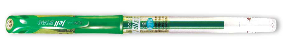 Гелевая ручка Zone 0,7мм., корпус прозр., ст. металлик зелен. Dong-A - фото 1