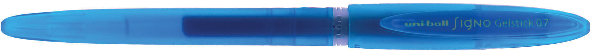 Гелева ручка Uni-ball Signo Gelstick 0,7мм., корпус блакит., ст. блакит. Uni - фото 4