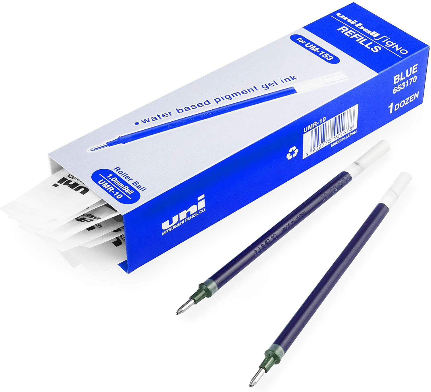 Стержень гелевий uni-ball Signo fine 1.0мм., син. Uni - фото 2