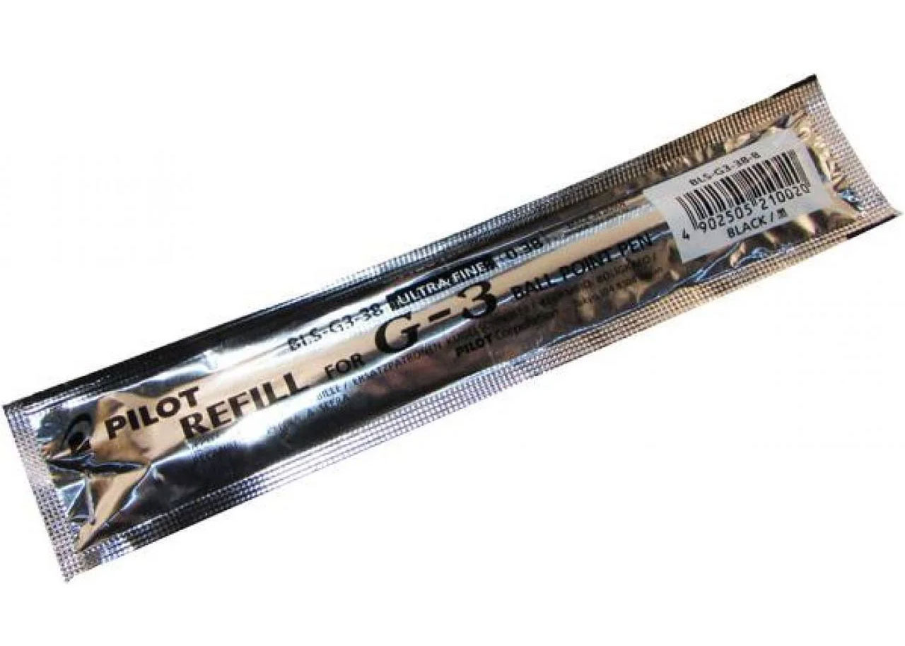 Стержень гелевий для BL-G3-38 0,38мм., чорн. Pilot - фото 2