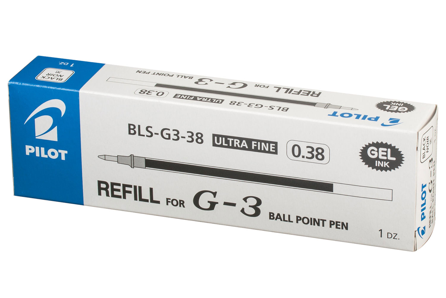 Стержень гелевий для BL-G3-38 0,38мм., чорн. Pilot - фото 3