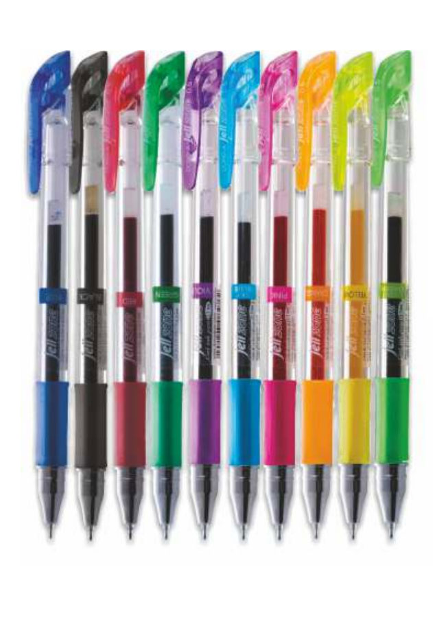 Гелева ручка Zone 0,5мм., корпус прозор., ст. помар. Dong-A - фото 2