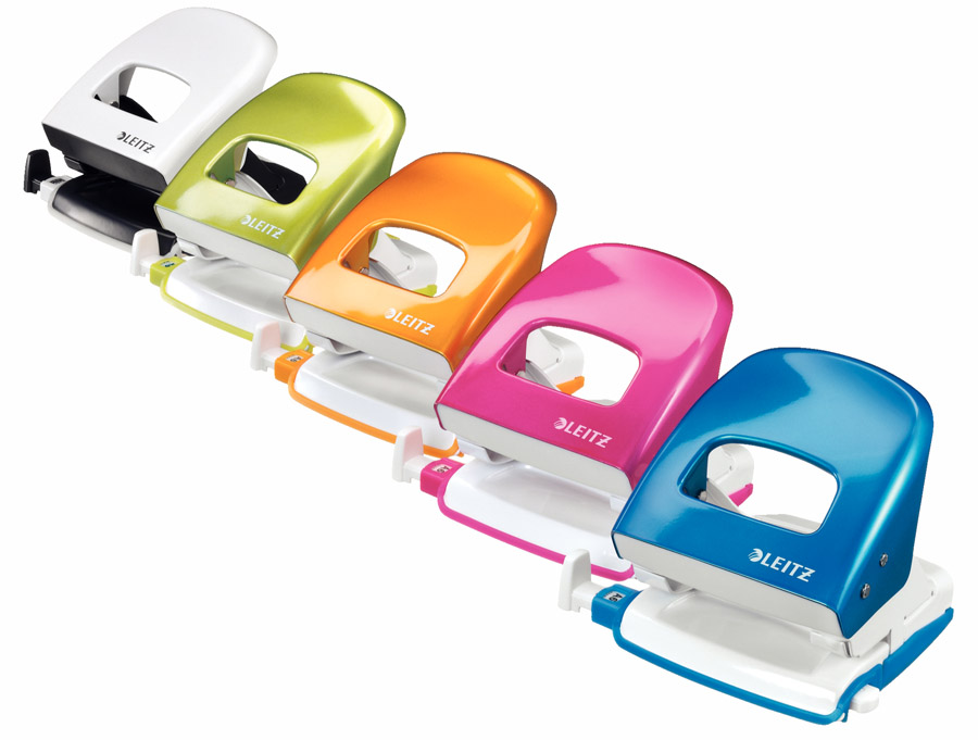 Дырокол на 2 отверстия, до 30 листов Wow, металлический оранж. LEITZ - фото 4