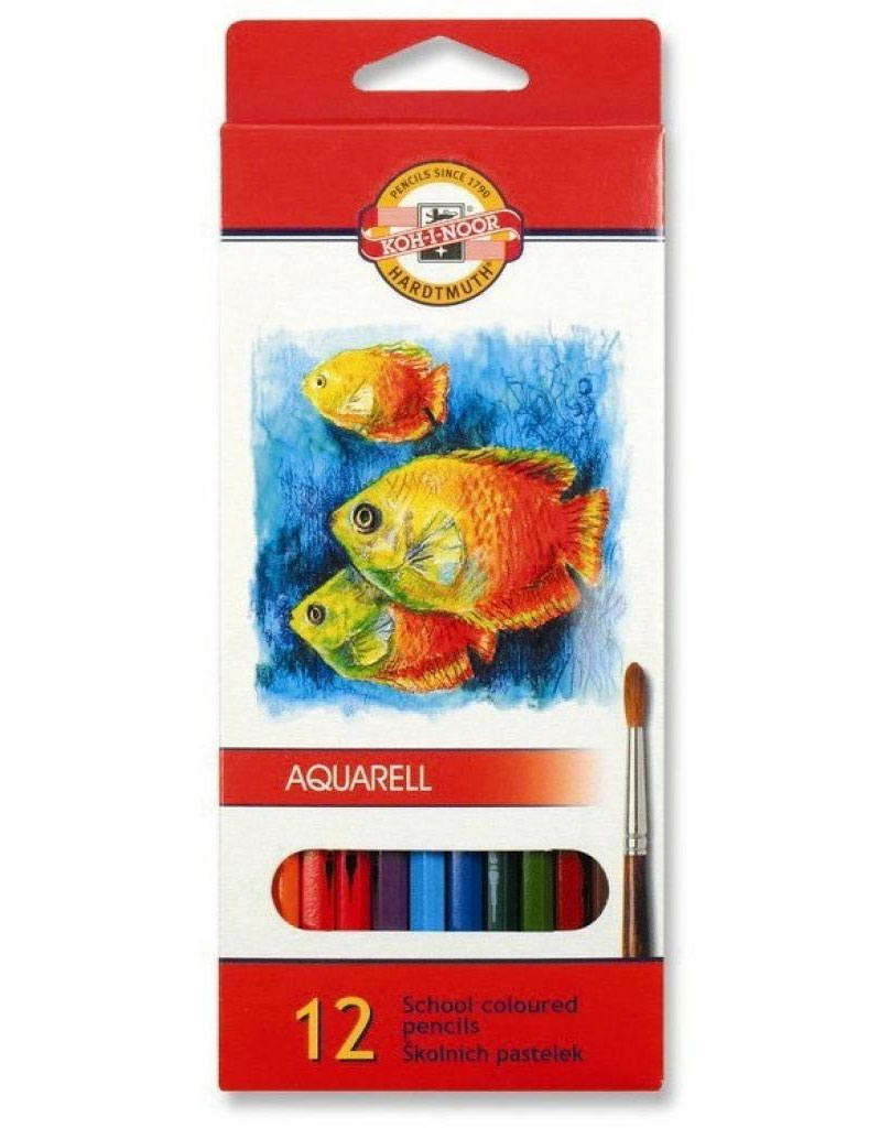 Олівці акварельні, 12кол., 