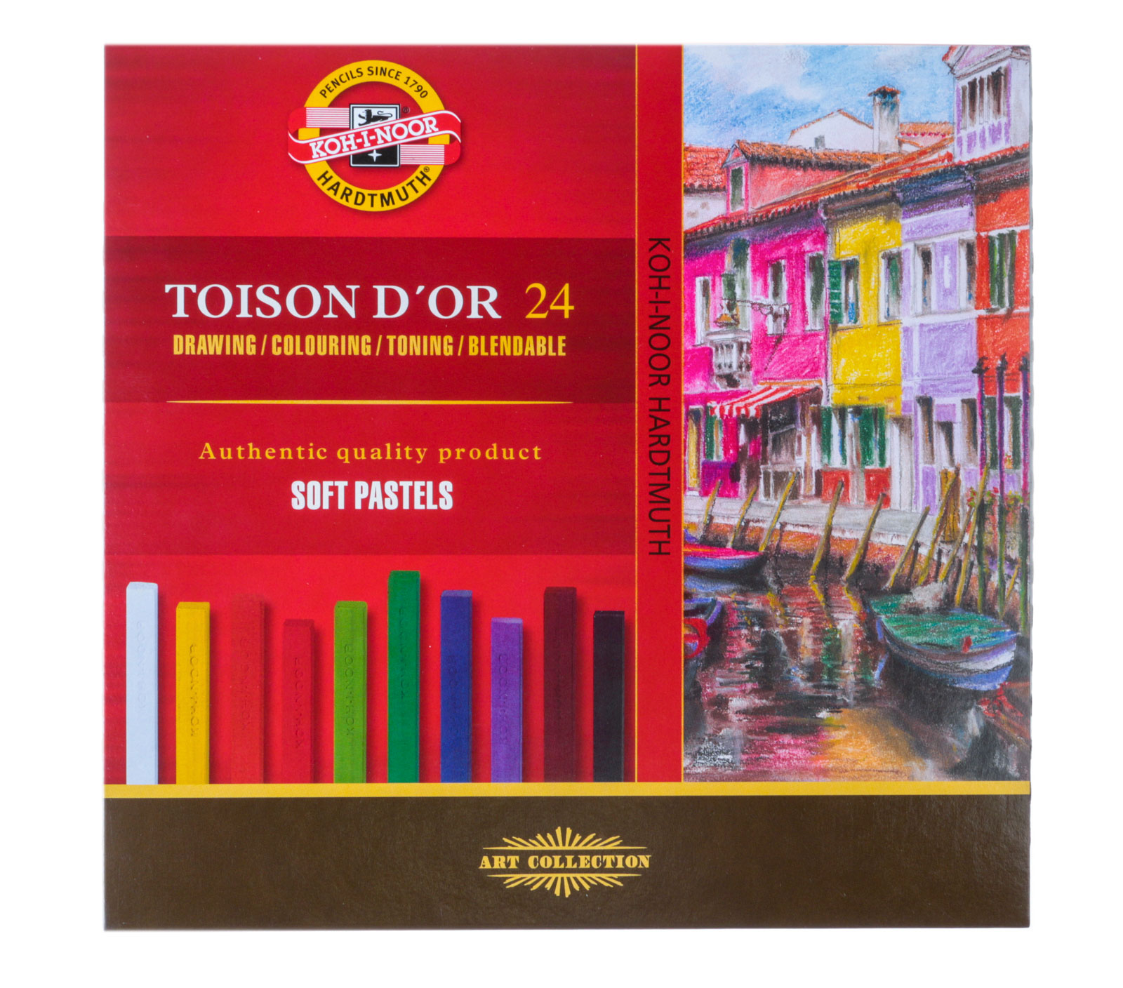 Пастель сухая мягкая 24 цвета, TOISON D'OR 8584024001ks Koh-i-noor - фото 2