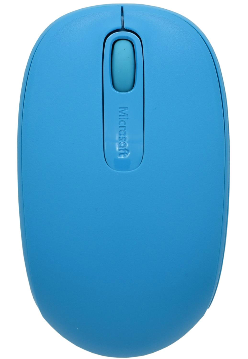 Мышь USB беcпроводная Wireless Mobile Mouse 1850, голуб. Microsoft - фото 1