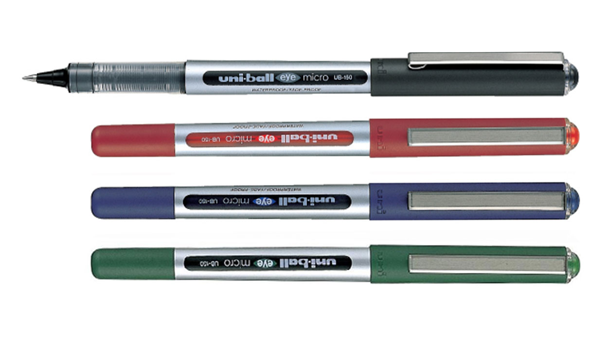Ролер Uni-ball Eye Micro 0.5мм., корпус сір., ст. син. Uni - фото 1