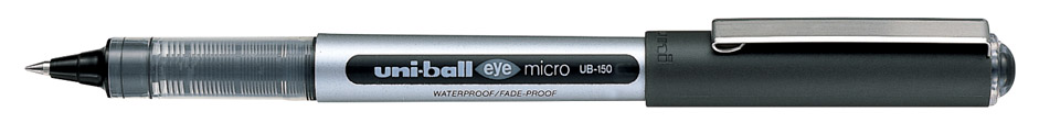 Ролер Uni-ball Eye Micro 0.5мм., корпус сір., ст. чорн. Uni - фото 1