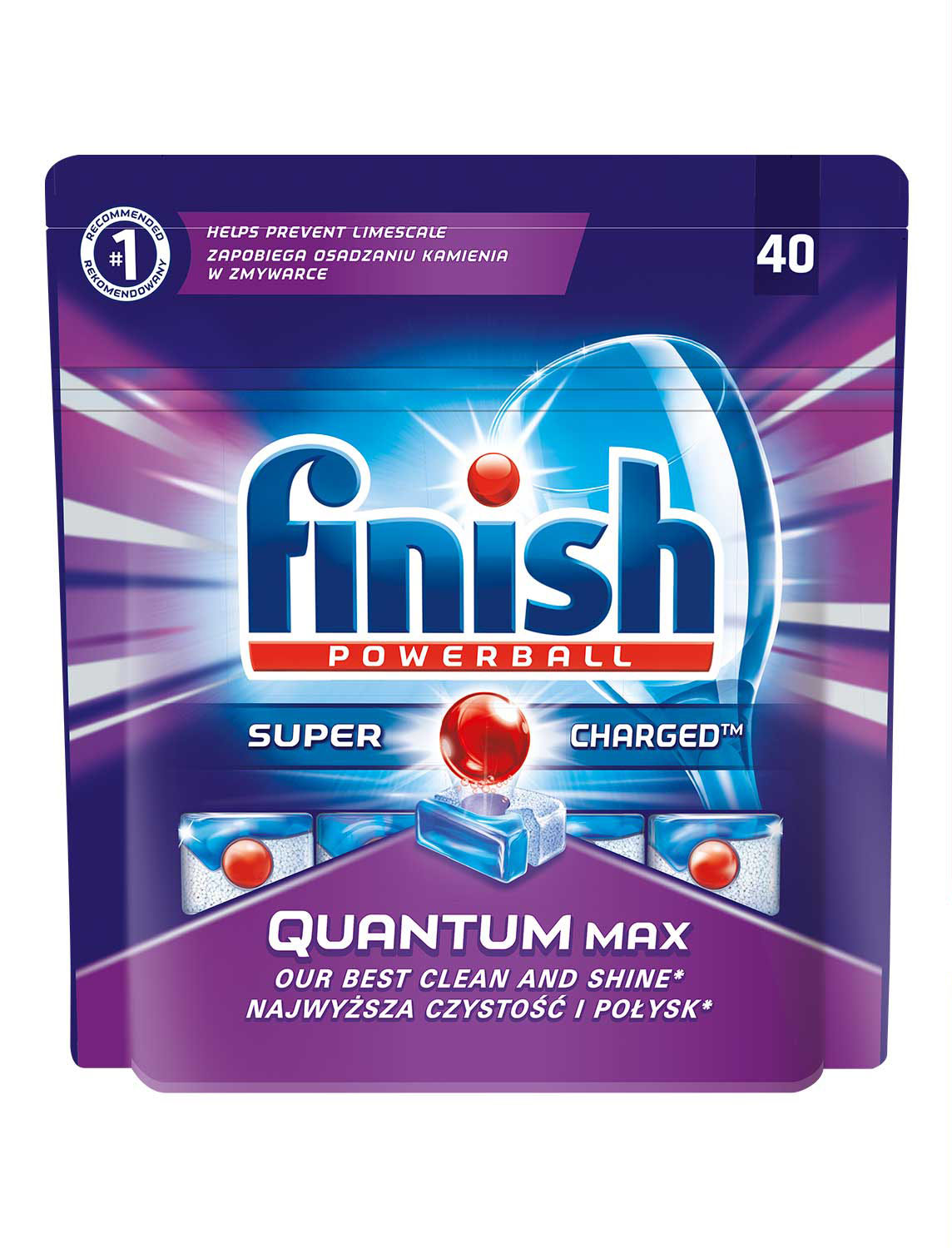 Таблетки для посудомийної машини Finish Quantum, 40шт/уп. Finish - фото 1