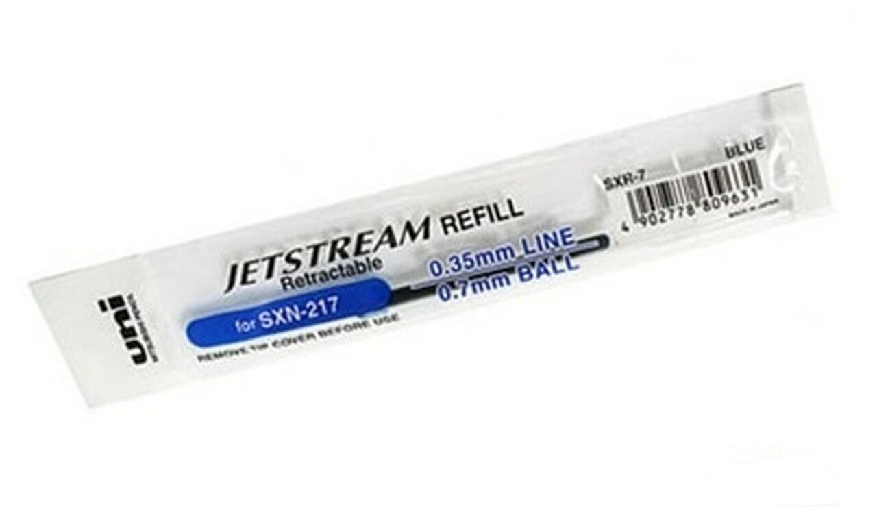 Стрижень для ролера uni-ball Jetstream, короткий, 0.7мм., син. Uni - фото 2