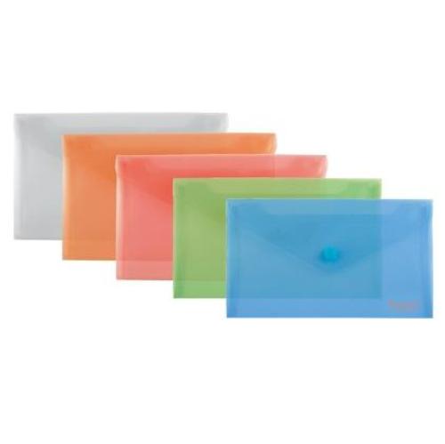 Папка-конверт на кнопці, DL пр., асорті Axent - фото 1