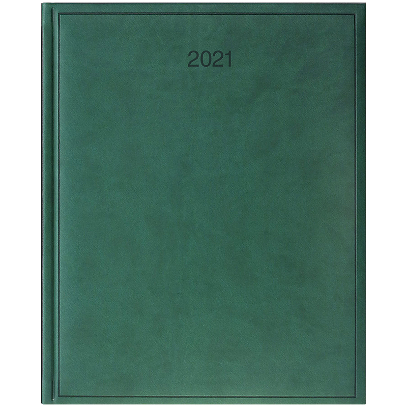 Еженедельник датированный Бюро 2021 Torino, слепое тиснение, зелен. Brunnen - фото 1