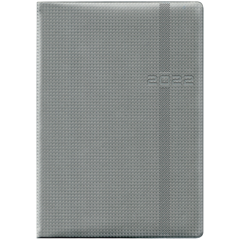 Ежедневник датированный 2022 Стандарт Soft Carbon, 14,5х20,6см., серый Brunnen - фото 2