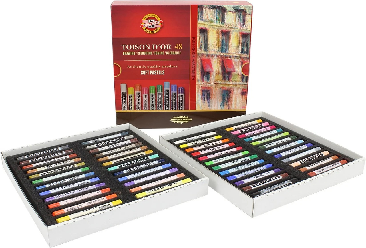 Пастель сухая 48 цветов, TOISON D'OR 8516 Koh-i-noor - фото 1