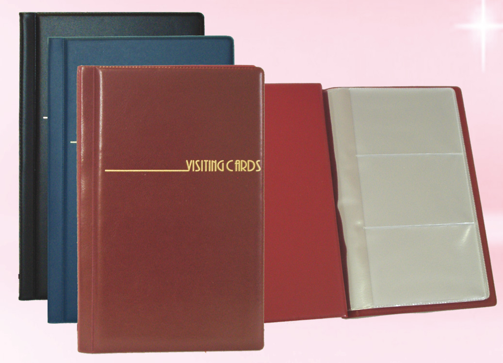 Визитница на 60 визиток, винил., син. PantaPlast - фото 1