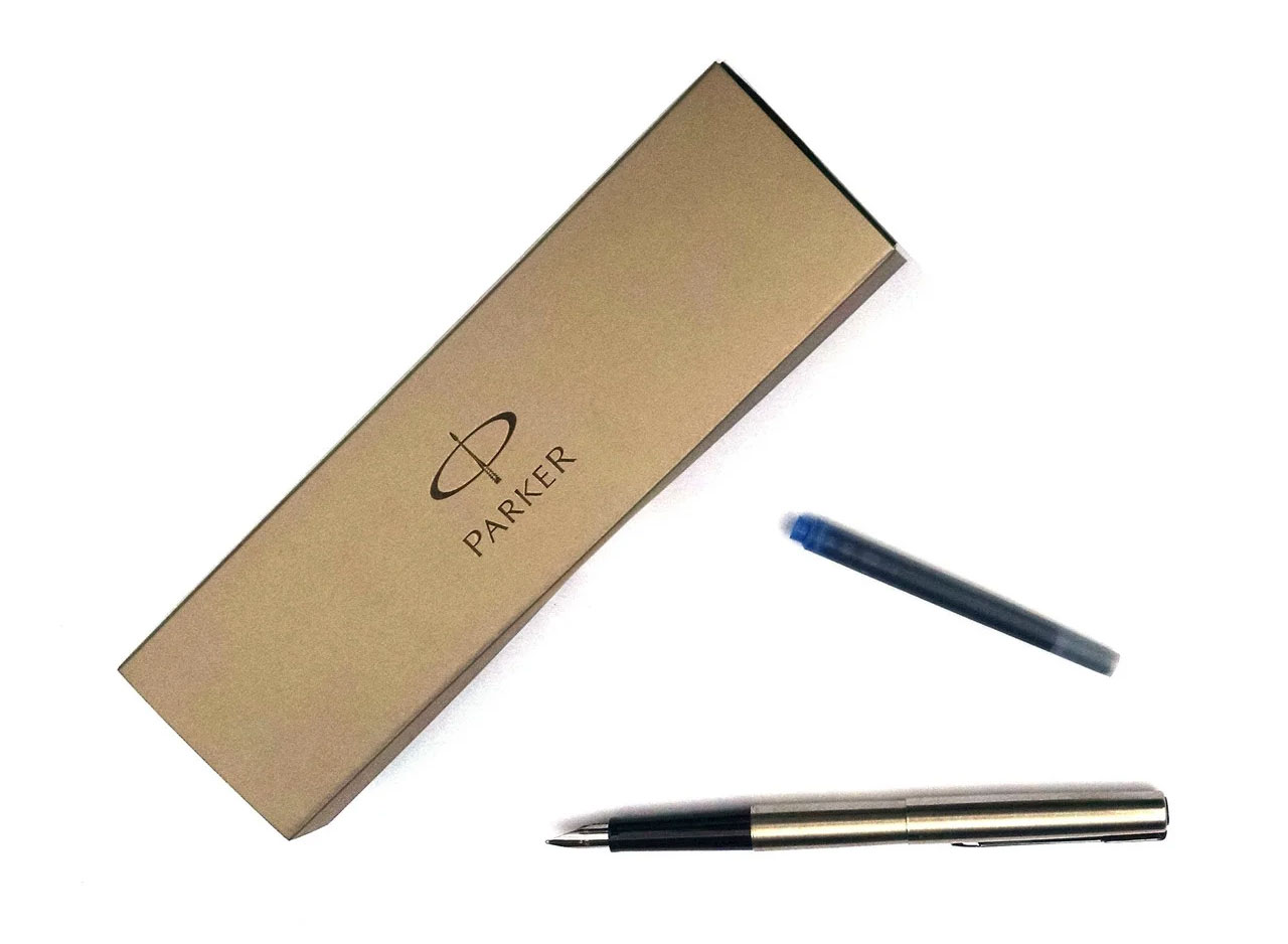 Ручка перова Jotter Stainless SteelCT перо - сталь, затиск - сталь Parker - фото 2