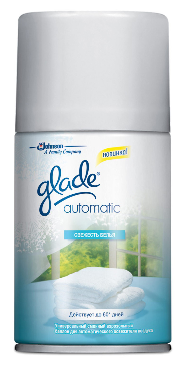 Запаска для автоматичного освіжувача повітря Glade, 269мл., Свіжість білизни GLADE - фото 1