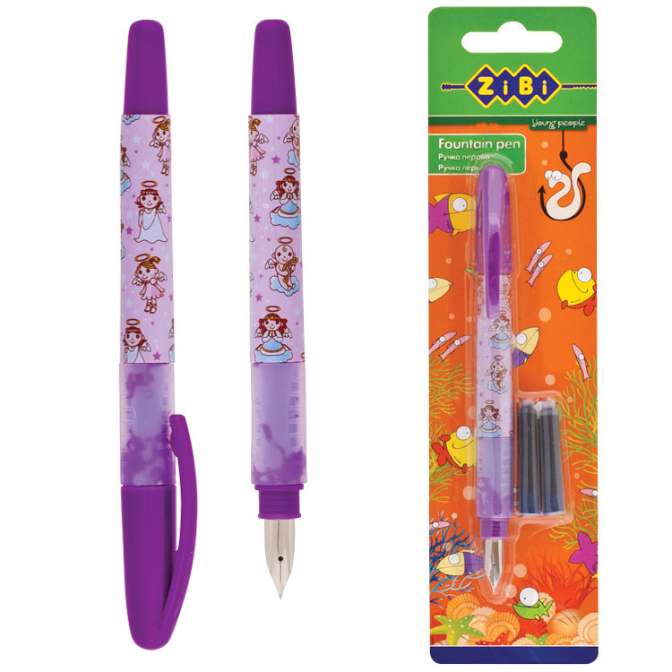 Ручка перьевая + 2 картриджа ZiBi - фото 2