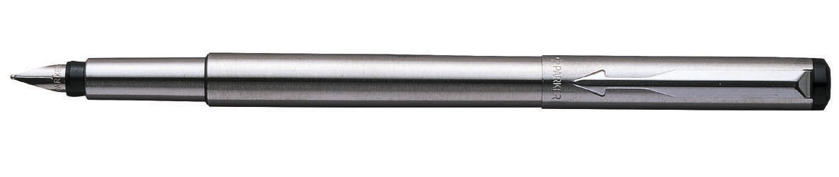 Ручка перова Vector Stainless SteelCT, перо - сталь, затиск - сталь Parker - фото 3