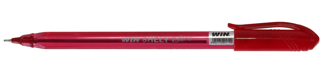 Ручка масляна SHELLY 0,7мм., корпус трикутний, ст. черв. WIN - фото 1