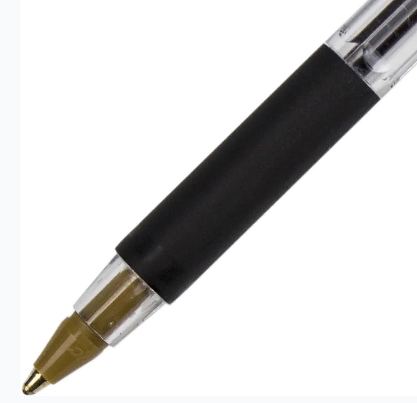 Ручка кулькова CRISTAL Grip, корпус прозор., ст. чорн. Bic - фото 2