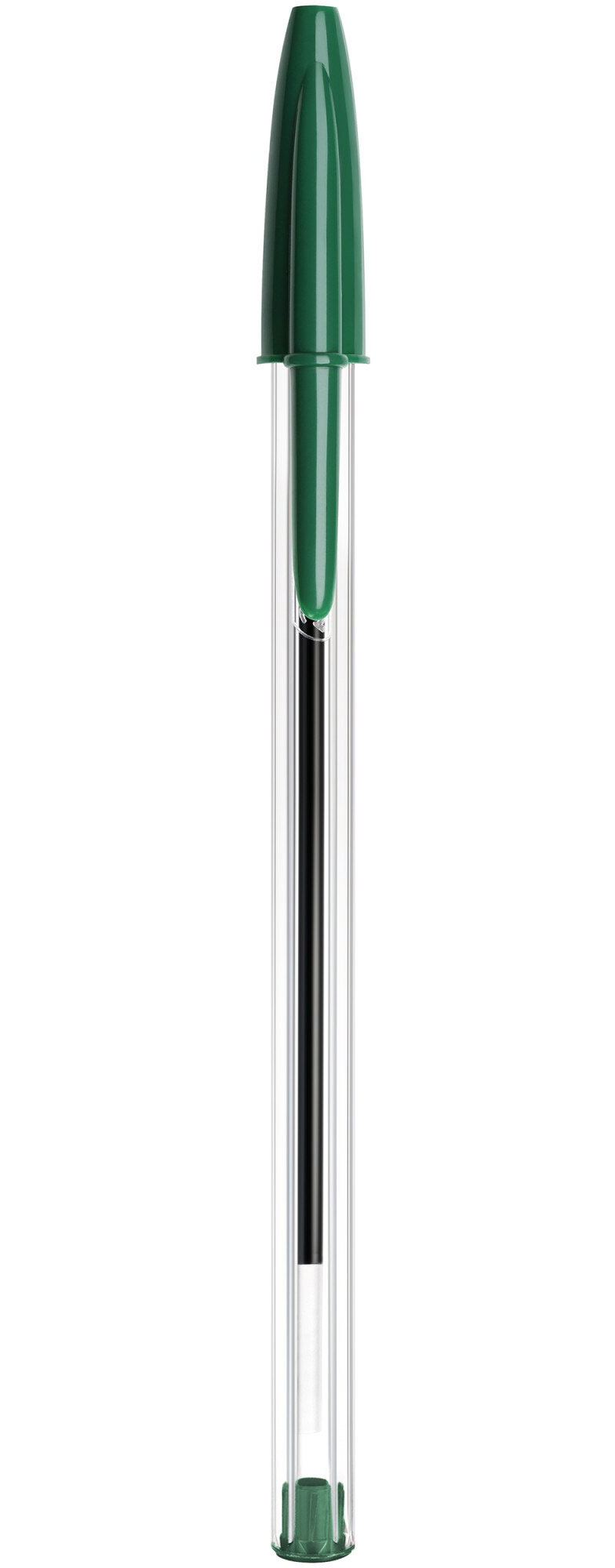 Ручка кулькова CRISTAL, корпус прозор., ст. зелен. Bic - фото 2